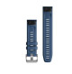 QuickFit Watch Bands for Quatix 6 - 22 mm - Captain Blue Silicone - 010-12863-21 - Garmin
